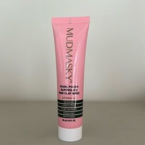 MUDMASKY Pearl Polish Superglow Pink Clay Mask NEW FULL SIZE